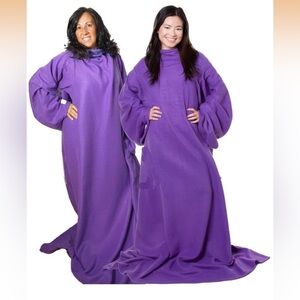 Plush Purple Women's Blanket Robe